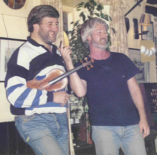 Pete and Ray at Ye Old White Hart, Ufford