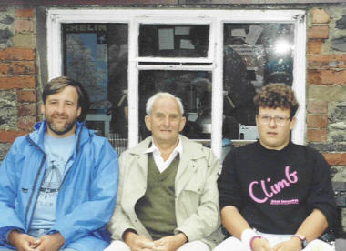 Three generations — Pete, Bob and Alex Shaw, 1992
