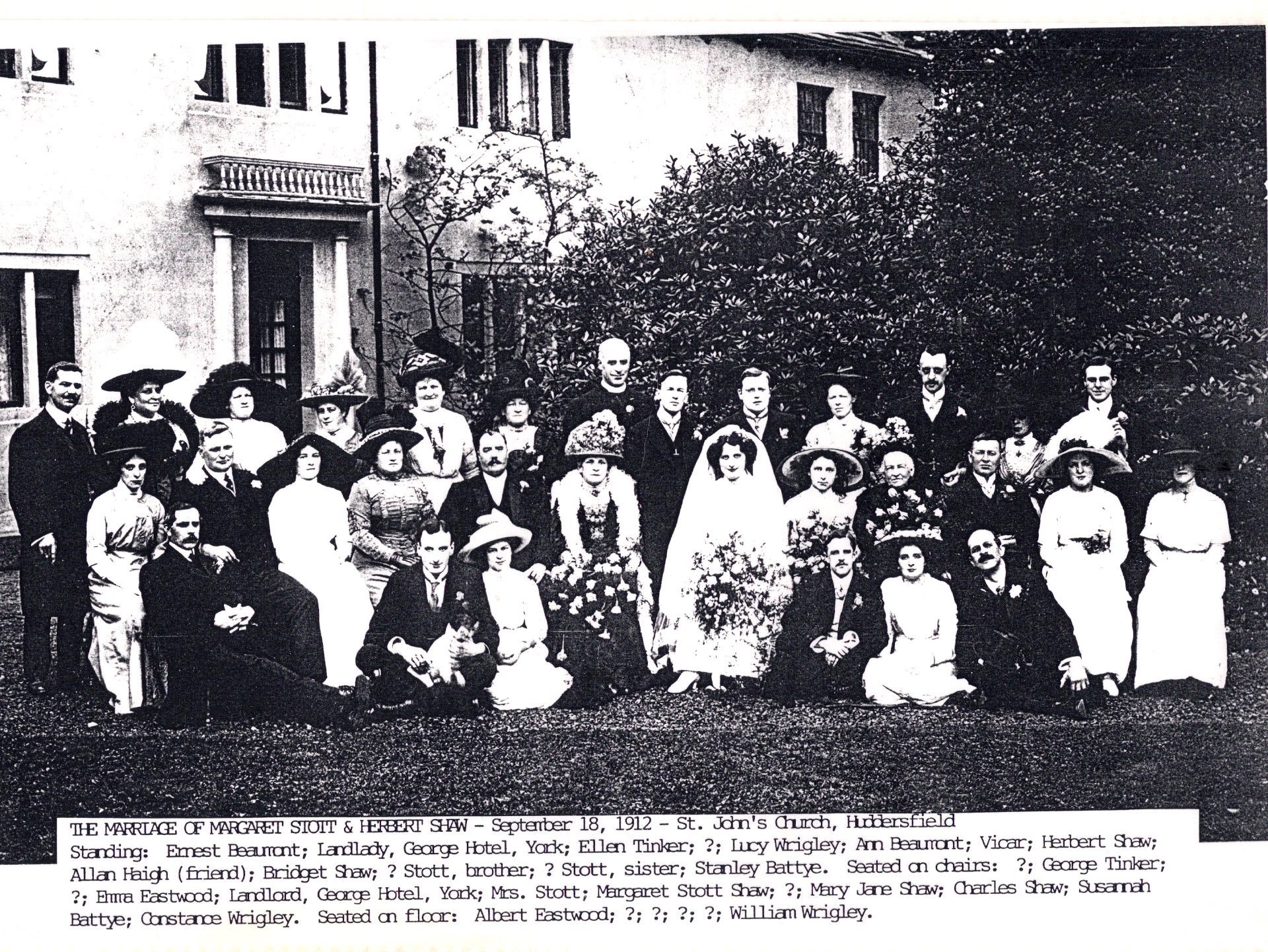Herbert and Margaret Shaw's wedding